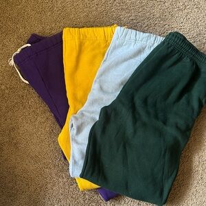 Russell Athletic Kids Shorts Set - Purple, Yellow, Light Blue, Green